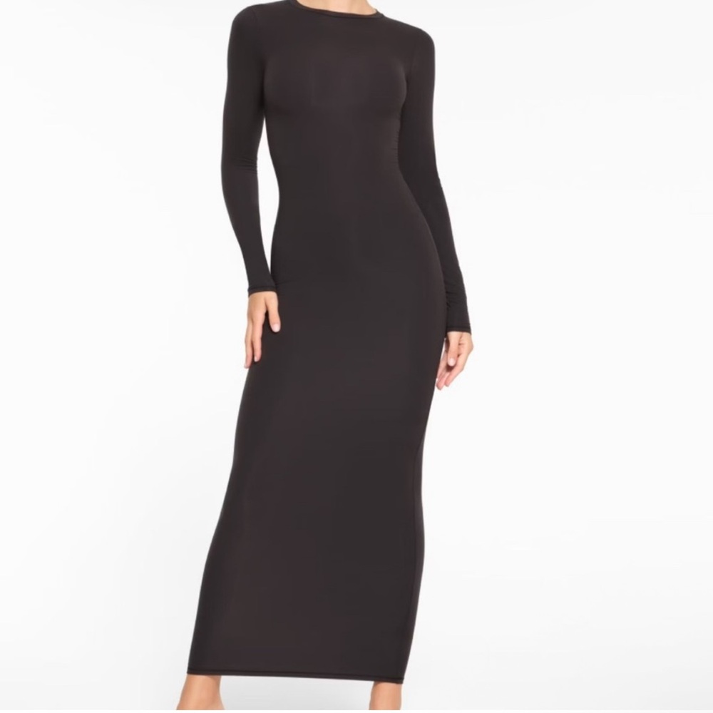 SKIMS Fits Everybody Long Sleeve Dress
